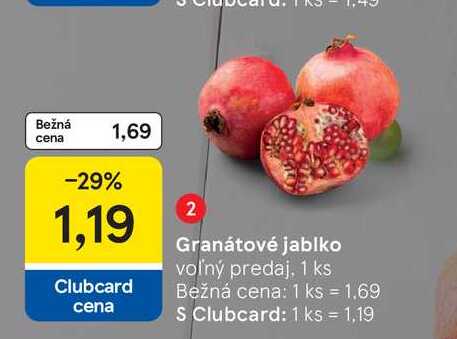 Granátové jablko voľný predaj, 1 ks