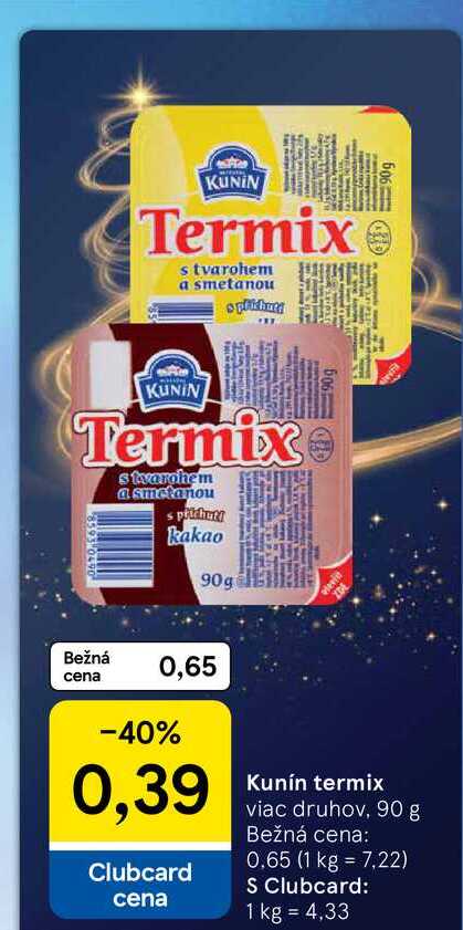 Kunín termix viac druhov, 90 g 