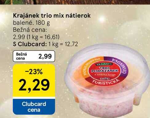 Krajánek trio mix nátierok balené 180 g 