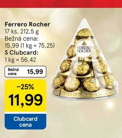 Ferrero Rocher 17 ks, 212,5 g