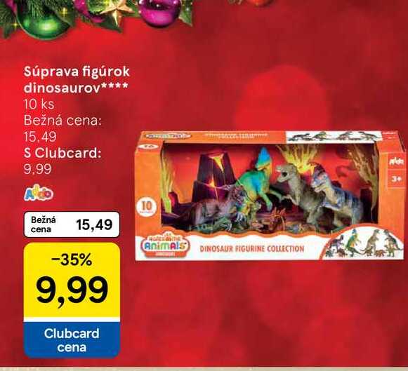 Súprava figúrok dinosaurov 10 ks