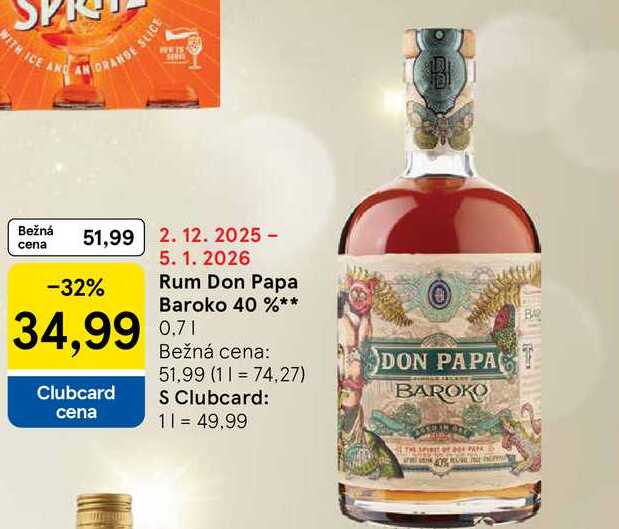 Rum Don Papa Baroko 40 %0,7l