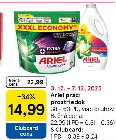 Ariel prací prostriedok 38-63 PD