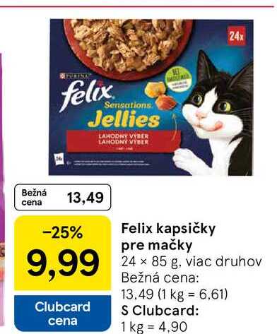 Felix kapsičky pre mačky 24 × 85 g