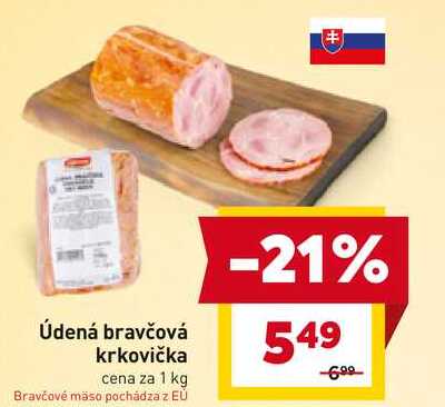 Údená bravčová krkovička cena za 1 kg