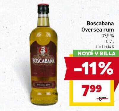 Boscabana Oversea rum 37,5% 0,7l