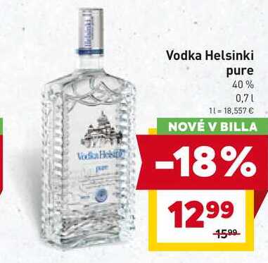 Vodka Helsinki pure 40% 0,7l v akcii