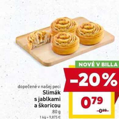 Slimák s jablkami a škoricou 80 g