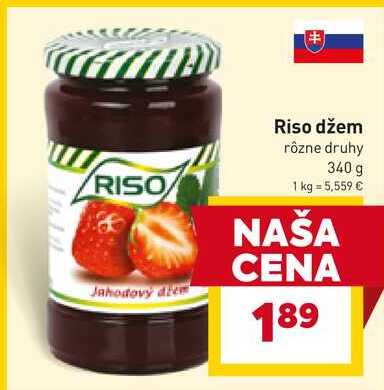 Riso džem rôzne druhy 340 g
