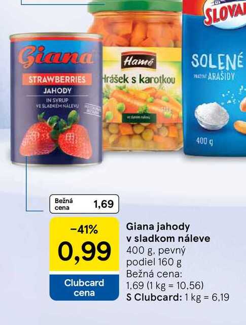Giana jahody 400 g 