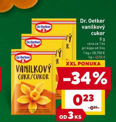Dr. Oetker vanilkový cukor 8g