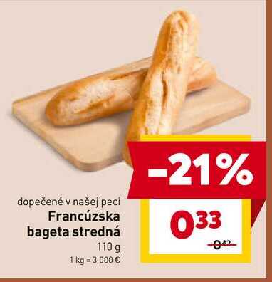 Francúzska bageta stredná 110 g