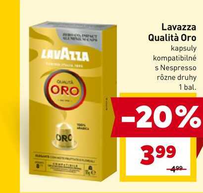 Lavazza Qualità Oro kapsuly kompatibilné s Nespresso rôzne druhy 1 bal. 