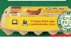 Krásne žlté vajcia