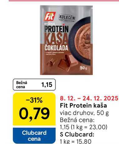 Fit Protein kaša viac druhov, 50 g