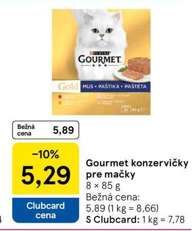 Gourmet konzervičky 8 × 85 g