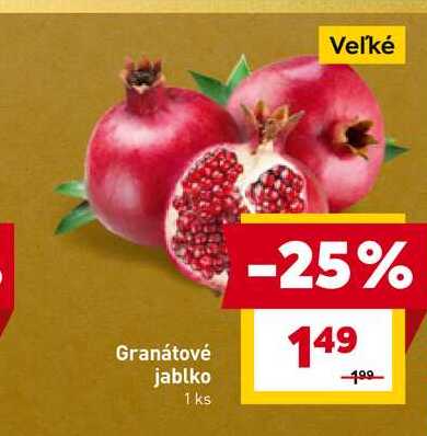 Veľké Granátové jablko 1 ks