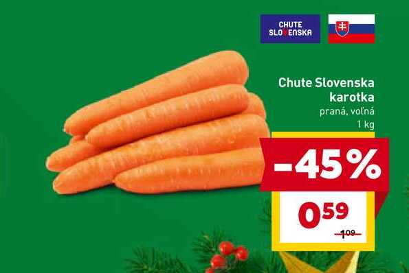 Chute Slovenska karotka praná, voľná 1 kg 