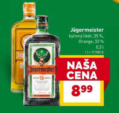 Jägermeister 0,5l v akcii