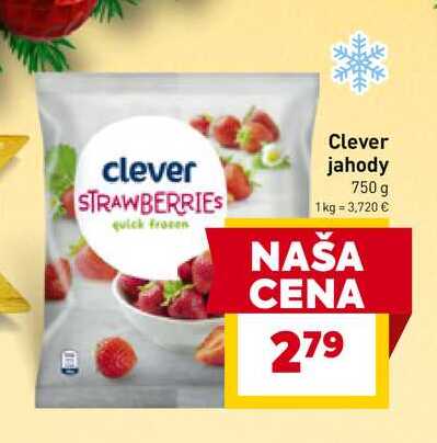 Clever jahody 750 g