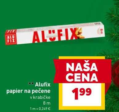 Alufix papier na pečene v krabičke 8 m
