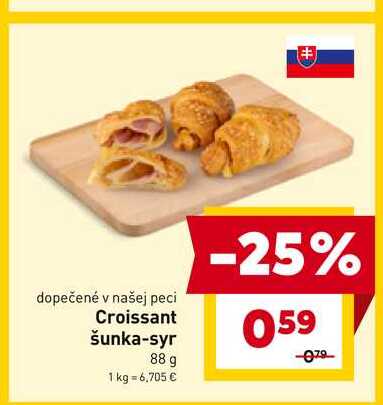 Croissant šunka-syr 88 g