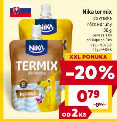 Nika termix do vrecka rôzne druhy 80 g
