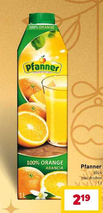 Pfanner džús 1l