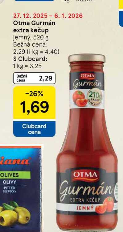 Otma Gurmán extra kečup jemný, 520 g 