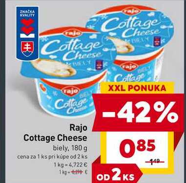Rajo Cottage Cheese biely, 180 g