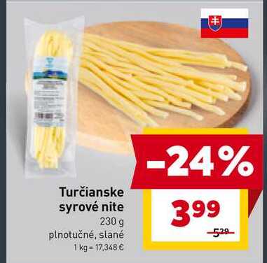 Turčianske syrové nite 230 g