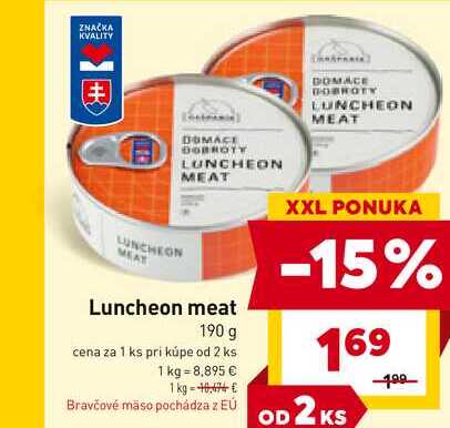 Luncheon meat 190 g 