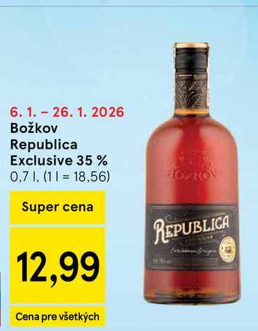 Božkov Republica Exclusive 35 % 0,7l