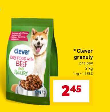 Clever granuly pre psy 2 kg