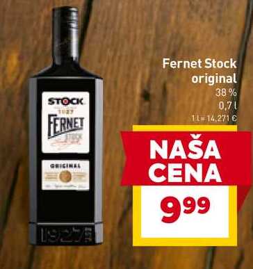 Fernet Stock 0,7l, vybrané druhy 0.7l