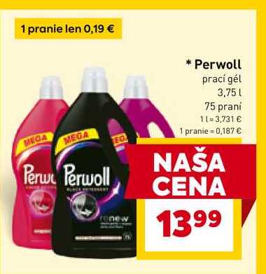 Perwoll prací gél 3,75l 75 praní