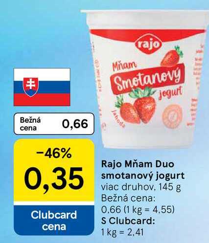 Rajo Mňam Smotanový jogurt 145 g