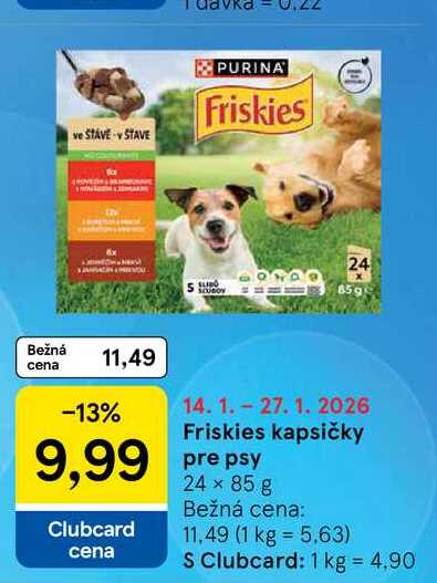 Friskies kapsičky pre psy 24 x 85 g