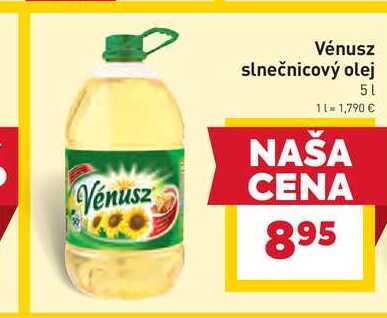 Vénusz slnečnicový olej 5l