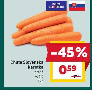 Chute Slovenska karotka praná voľná 1 kg 