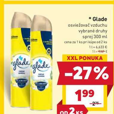 Glade osviežovač vzduchu vybrané druhy sprej 300 ml 