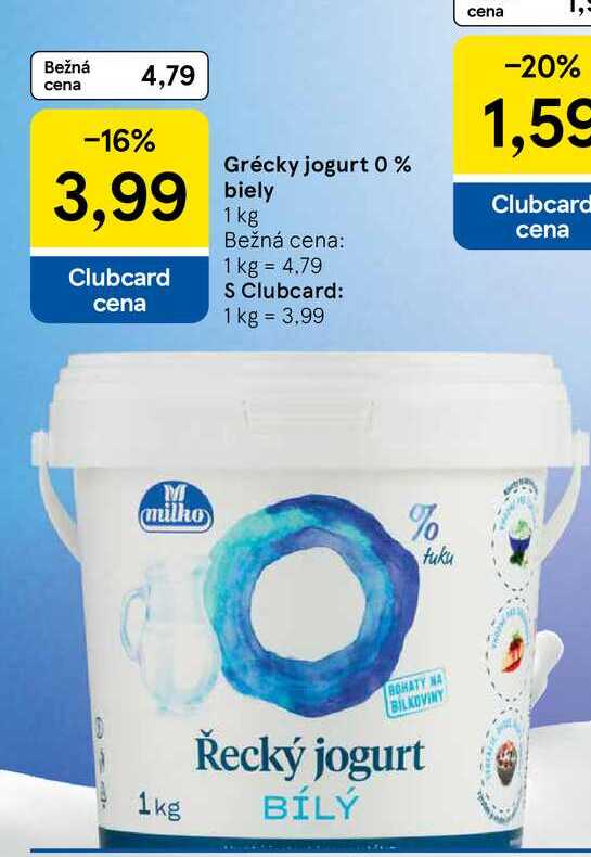 Grécky jogurt 0% biely 1 kg 