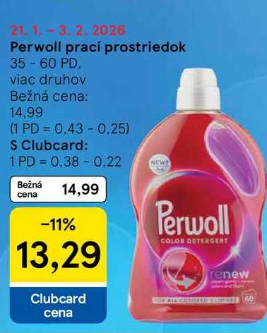 Perwoll prací prostriedok 35 - 60 PD