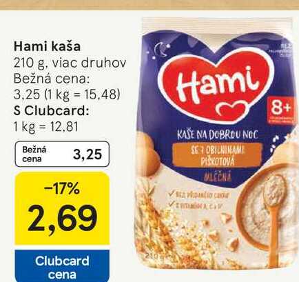 Hami kaša 210 g, viac druhov 