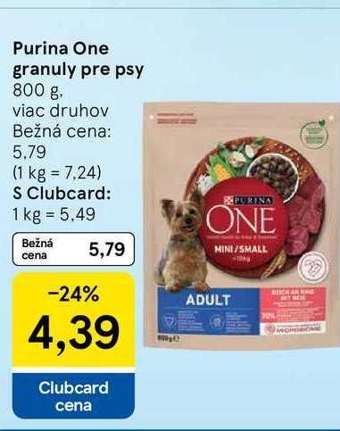 Purina One granuly pre psy 800 g