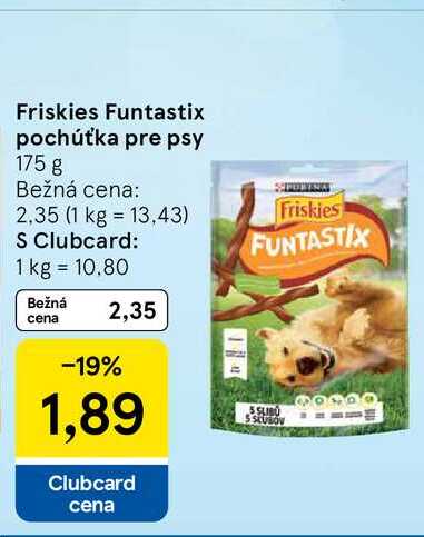 Friskies Funtastix pochúťka pre psy 175 g