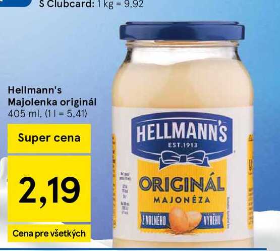 Hellmann's Majolenka originál 405 ml