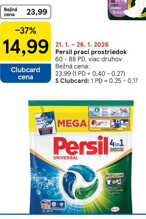 Persil prací prostriedok 60-88 PD, viac druhov 