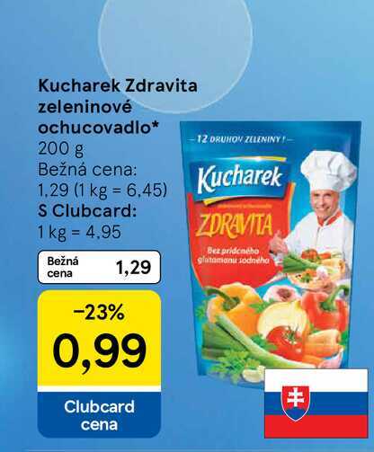Kucharek Zdravita zeleninové ochucovadlo 200 g 