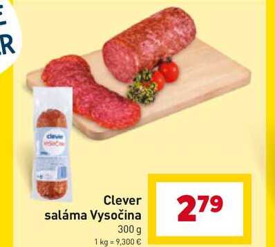 Clever saláma Vysočina 300 g